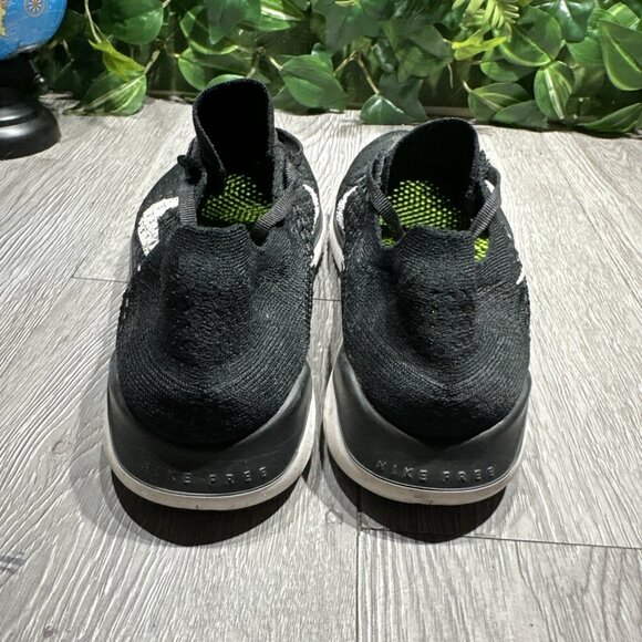 Nike Free RN Flyknit 2018 942839-001 Womens Sz  8.5 Black Athletic Running Shoes - Picture 5 of 9